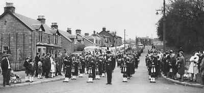 Cameronians set off from Addison Avenue on their last march